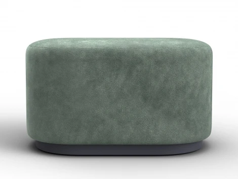Пуф 007 (ДСП,Фанера/Пластик/Велюр/Зеленый) Лига Диванов 132517