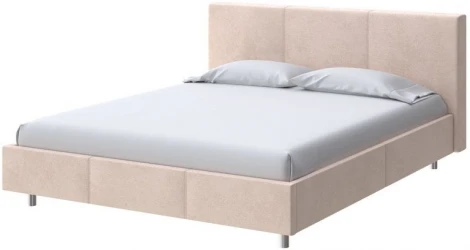 PROxSON Кровать Novo (Ткань: Велюр Teddy Тауп) 90x200
