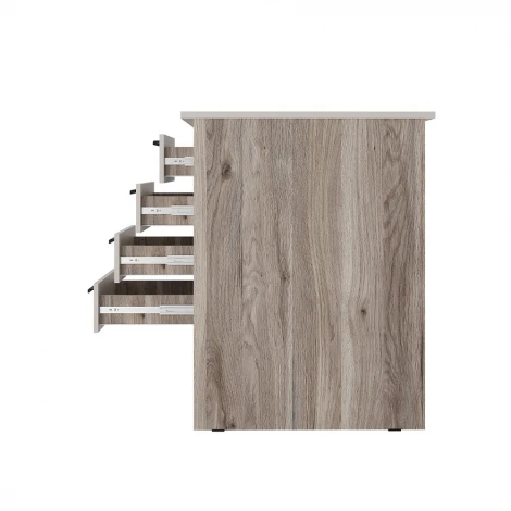 Стол письменный БТС ПС-05, Дуб смоки, Кашемир