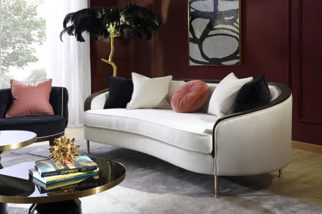 Диван IST-CASA трехместный Люкс NH1884-3, 223х92х78, экрю