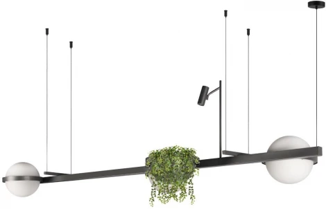 Подвесной светильник Loft It Jardin 10121/C Dark grey (LED, 220V, на тросе, шарики, асимметрия)