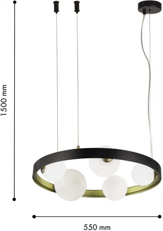 Подвесной светильник F-Promo Shanku 4628-5P (220V, на тросе, шарики)