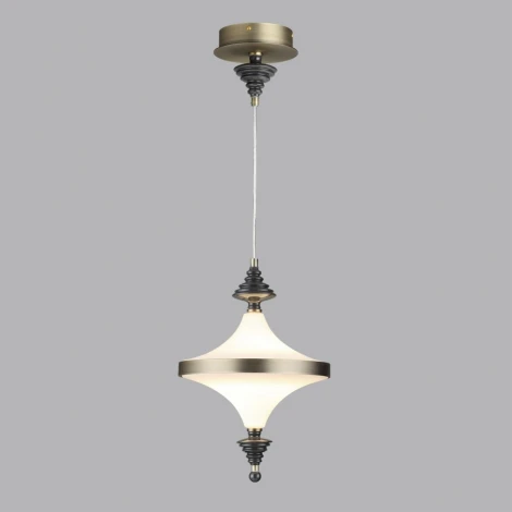 Подвесной светильник Odeon Light Ula 5404/23L бронзов.брашированн./черный/стекло/керамика LED 23W 3000K (220V, на проводе)