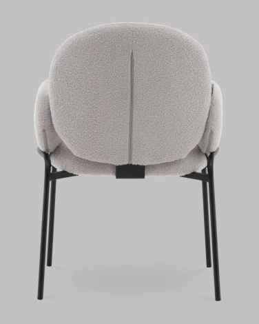 Стул с подлокотниками Моллек букле светло-серый Stool Group арт.УТ000041635