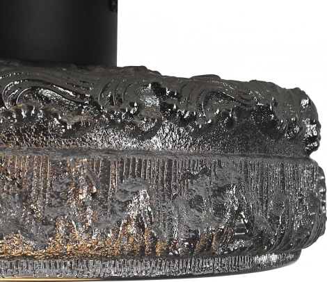 Настенный светильник ST Luce Antike SL6143.412.01 черный/дымчатый LED 1*15W 4000K (220V, круглые)