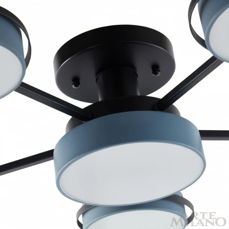 Потолочная люстра на штанге Arte Milano Ferrara 250406/5+1 Gr (LED, 220V, круглые)
