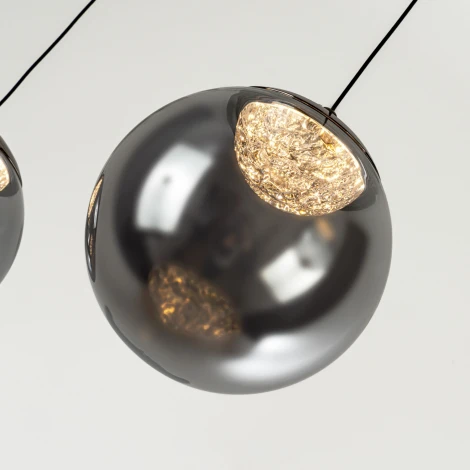 Подвесной светильник светодиодный с пультом с регулировкой цветовой температуры Modelux ML.2338.3L BK