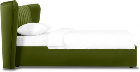 Кровать Queen Agata Lux ОГОГО (арт.636846), (Ткань/Зеленый)