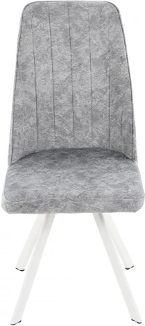 Стул Сильвио, Белый муар/Диджитал силвер, Аврора