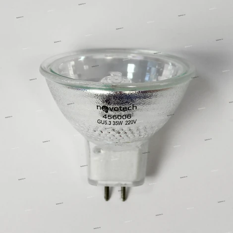 Лампочка галогенная GU5.3 35W 220V 1050 lm 2700K желтое теплое свечение Novotech 456006
