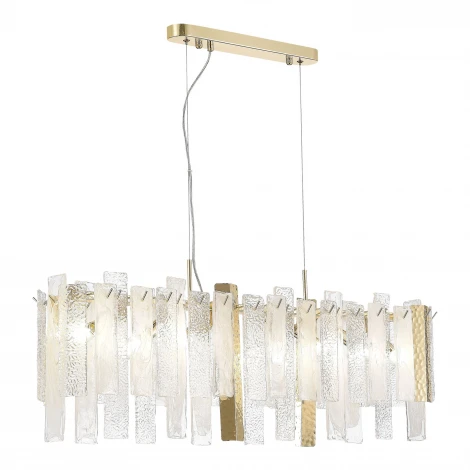 Подвесная люстра ST Luce Scolare SL1636.203.08 Золотистый/Белый, Золотистый E14 8*40W (220V, на тросе)