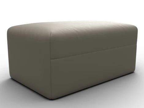 Модуль пуф Лига-060 НПБ (ЛДСП,Брус,Фанера/Пластик/Экокожа/Бежевый) Лига Диванов 130080