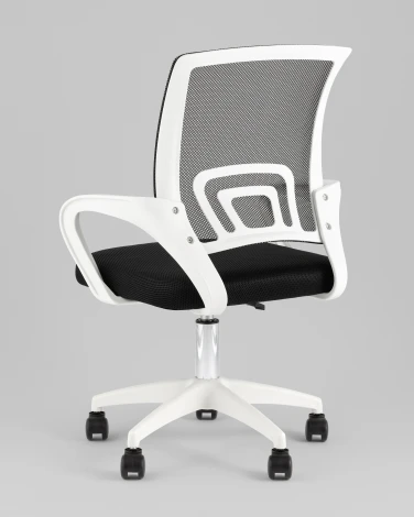 Кресло офисное TopChairs Simple SN черный пластик белый TopChairs УТ000042082