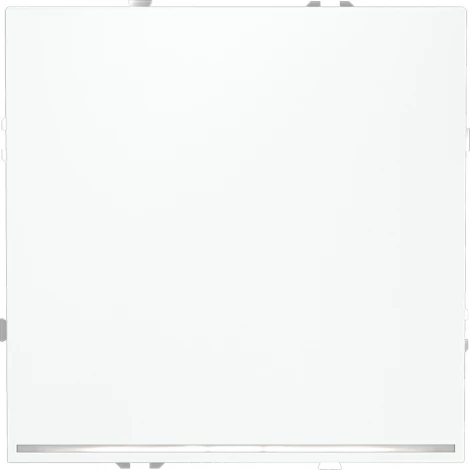 Выключатель одноклавишный с подсветкой (белый матовый) Voltum S70 VLS010202