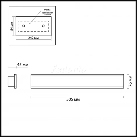Настенный светильник Odeon Light Stravi 3810/24WL