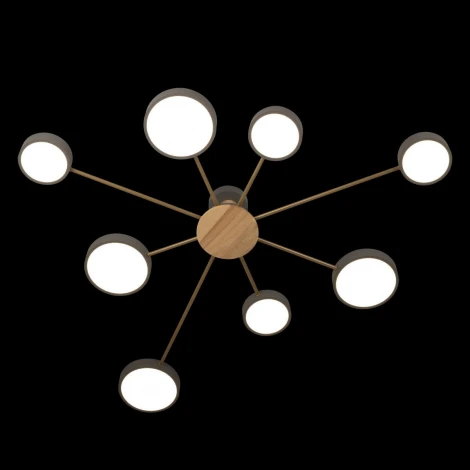 Потолочная люстра на штанге Loft It Sunrise 10316/8 Grey (LED, 220V, круглые)