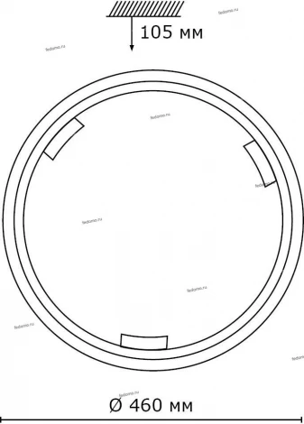Настенно-потолочный светильник Sonex Greca Wood 260