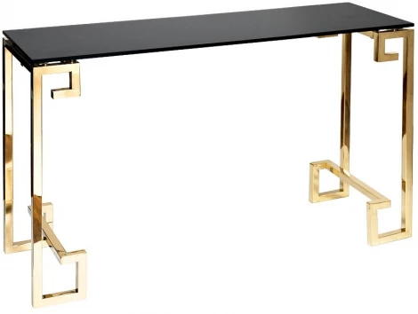 Консольный стол Garda Decor 13RXC3049-GOLD (Золото/Черный)