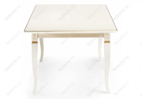 Стол Woodville Балмет молочный / золото 483908