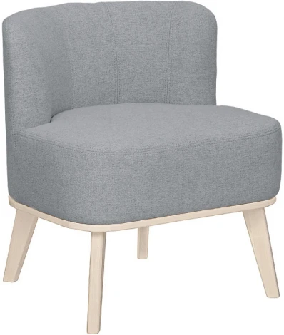 Кресло Жирон ткань серый, каркас лак Mebelik арт.009299