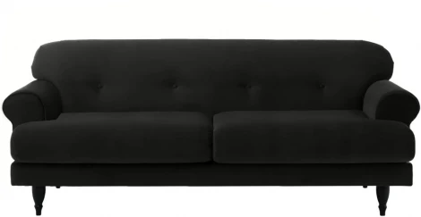 Диван Italia ОГОГО (арт.339428), (Ткань/Черный)