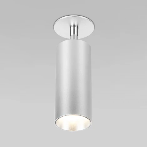 Точечный светильник встраиваемый Diffe серебряный 10W 4200K 25052/LED (220V, круглые)