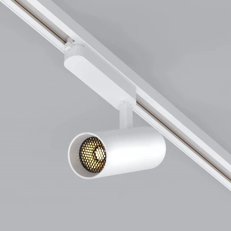 Трековый однофазный светильник LED LGD-GERA-2TR-R55-10W Warm3000 (WH, 15 deg, 230V) (Arlight, IP20 Металл) 055056