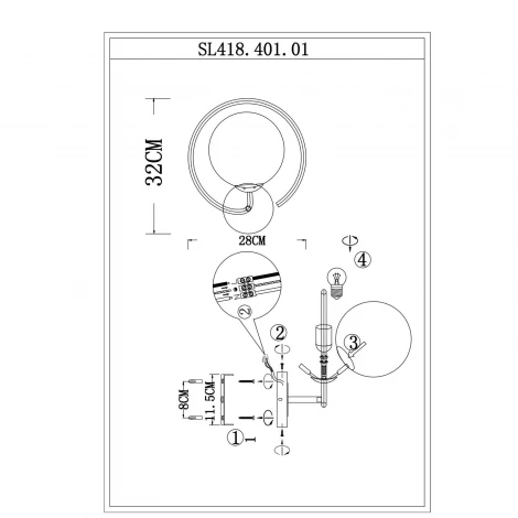 Бра ST Luce Galio SL418.401.01