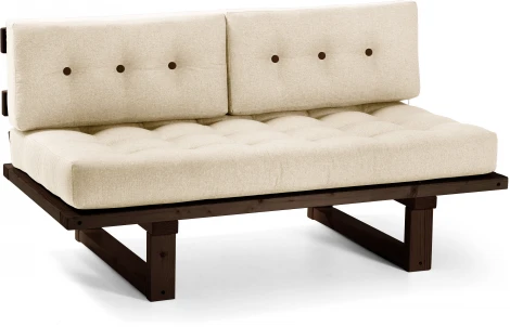 Кушетка Arsko Торн-М венге белая рогожка