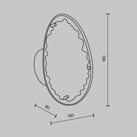 Бра светодиодное с регулировкой цветовой температуры Modelux MODESTYLE MS.2311.01 GD