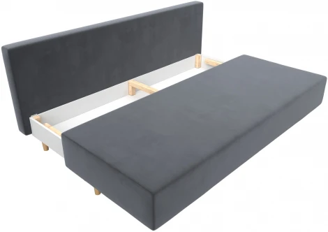 Диван прямой Лига-033 (Серый/Велюр) Лига Диванов арт.121093