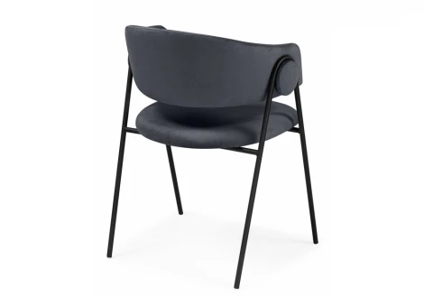 Обеденный стул Notta Криспиан темно-серый / черный