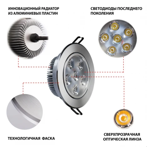Встраиваемый точечный светильник MW-Light Круз 637013506