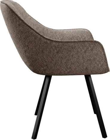 Стул DikLine 252 М поворотный, NS05 CAPPUCCINO, ножки черные арт.00-00073386