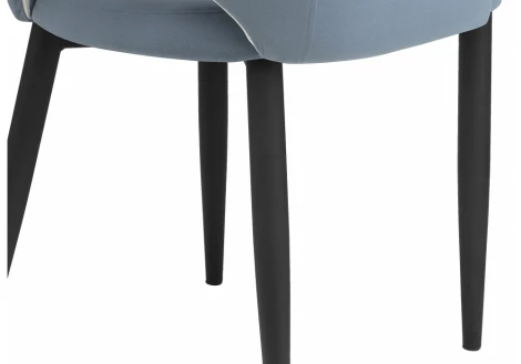 Обеденный стул на металлокаркасе Woodville Vener light blue 11705