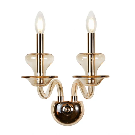 Бра iLamp Mercury W9448-2 Gold (220V, свеча)