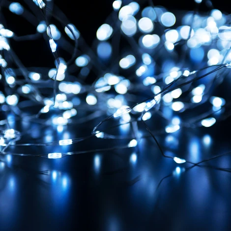 Гирлянда нить "роса" белый Eurosvet 10М IP20 400-009