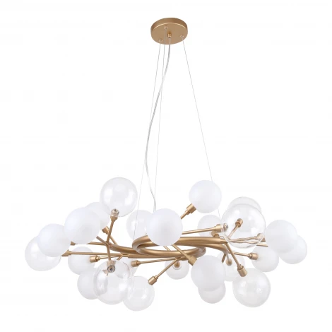 Подвесная люстра Favourite Babylon 2515-15P (220V, на тросе, шарики, молекулы)