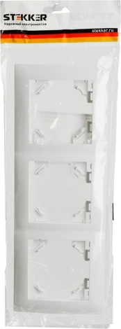 Рамка на 3 поста (белый) Stekker Эрна Элегант 49631