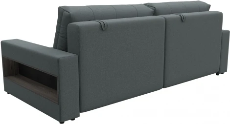 Диван прямой с полками Лига-053 НПБ Лига Диванов (Рогожка) арт.128886