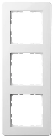 Рамка на 3 поста (белый глянцевый) Jasmart G-Flex G1103W