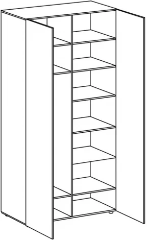 Шкаф Modus 2-дверный ОГОГО 697756