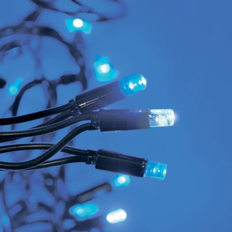 Гирлянда светодиодная с эффектом мерцания, 10м, соединяемая, 120 светодиодов, синий и белый свет Uniel ULD-S1000-120/TBK BLUE-WHITE IP67