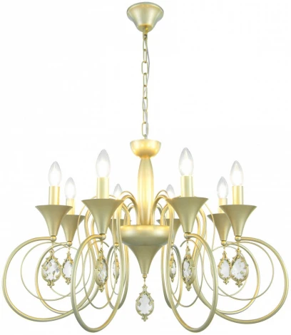 Подвесная люстра Arte Milano AM349920 349920/8 CG (220V, подвески, на цепи, подсвечник, свеча)
