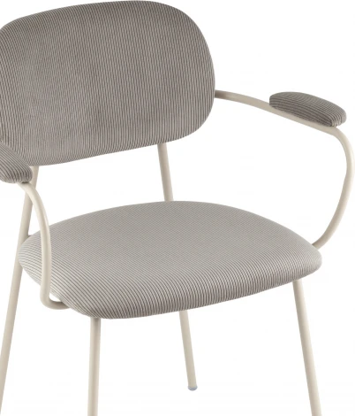 Стул обеденный Stool Group Deia кремовая экокожа черные ножки арт.УТ000040334