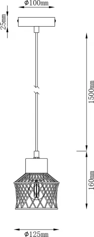 Подвесной светильник Escada Averio 10174/1S White 1х40Вт Е27, металл, белый (220V, на проводе, круглые)
