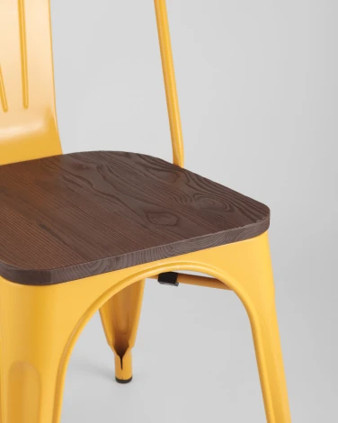 Стул Stool Group TOLIX WOOD желтый УТ000001672