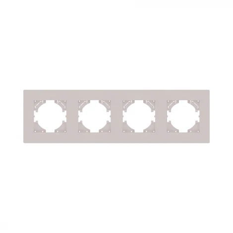 Рамка 4-постовая кашемир матовый Kollinger Aspekt AT4CM