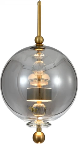 Подвесной светильник (11055/1P Smoke) Indigo Illusione V000187L (LED, 220V, на проводе, шар)