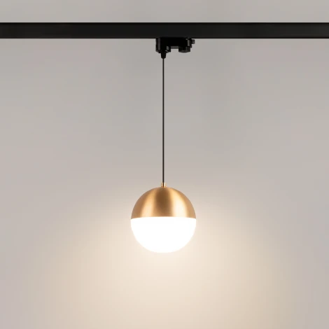 Трековый светильник светодиодный LGD-EMISFERO-TRACK-HANG-4TR-R150-11W Warm3000 (GD, 170 deg, 230V) (Arlight, IP20 Металл) 035940